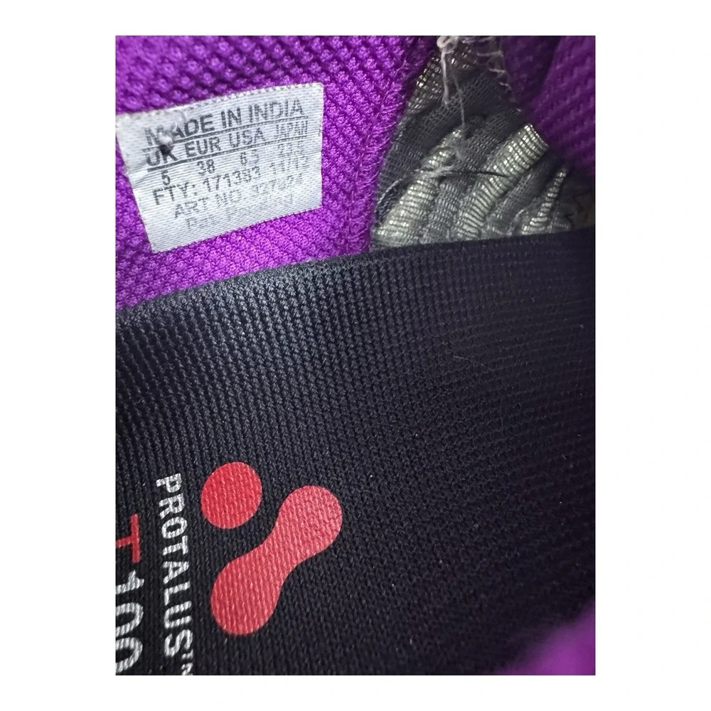 🔥Salomon 🤑XR Mission Trail Running Hiking Shoes Green Purple Quicklace‎ 6.5 - Picture 9 of 9